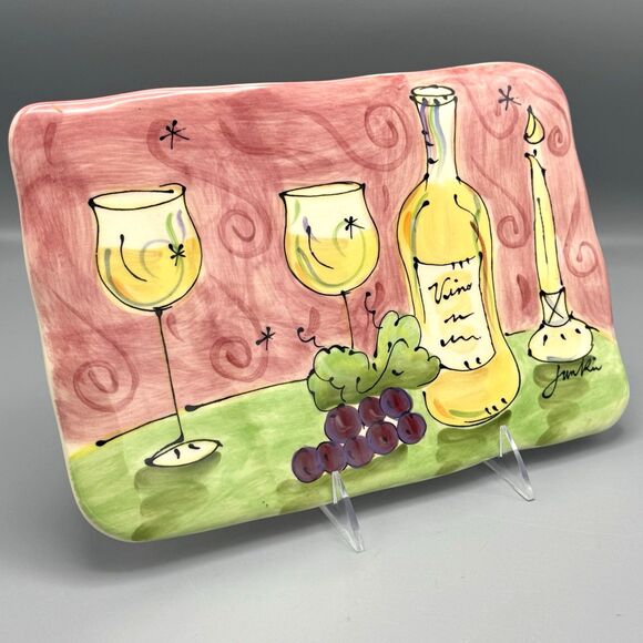 Julia Junkin Studio Cheese Tray May Your Days Be Blessed Barware Entertaining - Picture 1 of 10